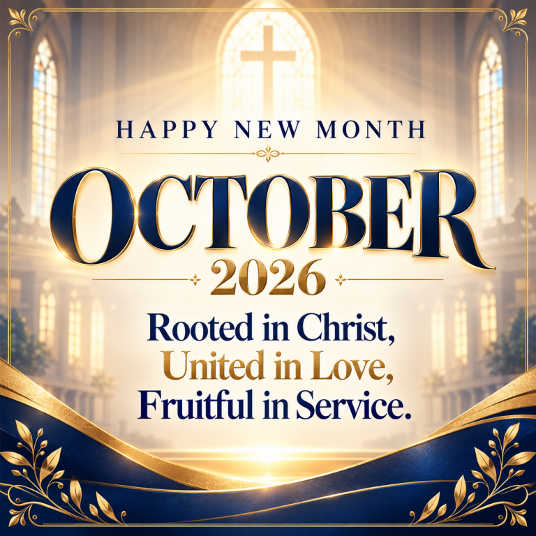 October 2026 — Rooted in Christ, United in Love, Fruitful in Service.