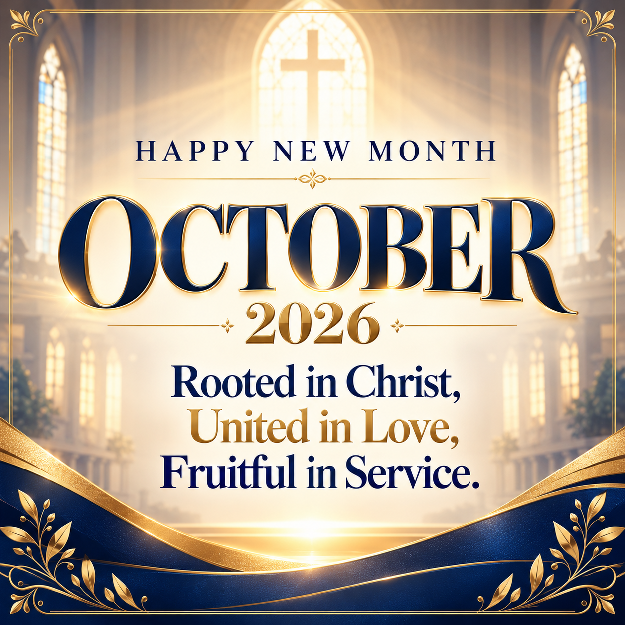 October 2026 — Rooted in Christ, United in Love, Fruitful in Service.